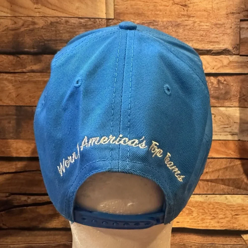 Russell Athletic Snapback Hat Cap Blue Flat Bill Worn By Americas Top Teams Mens